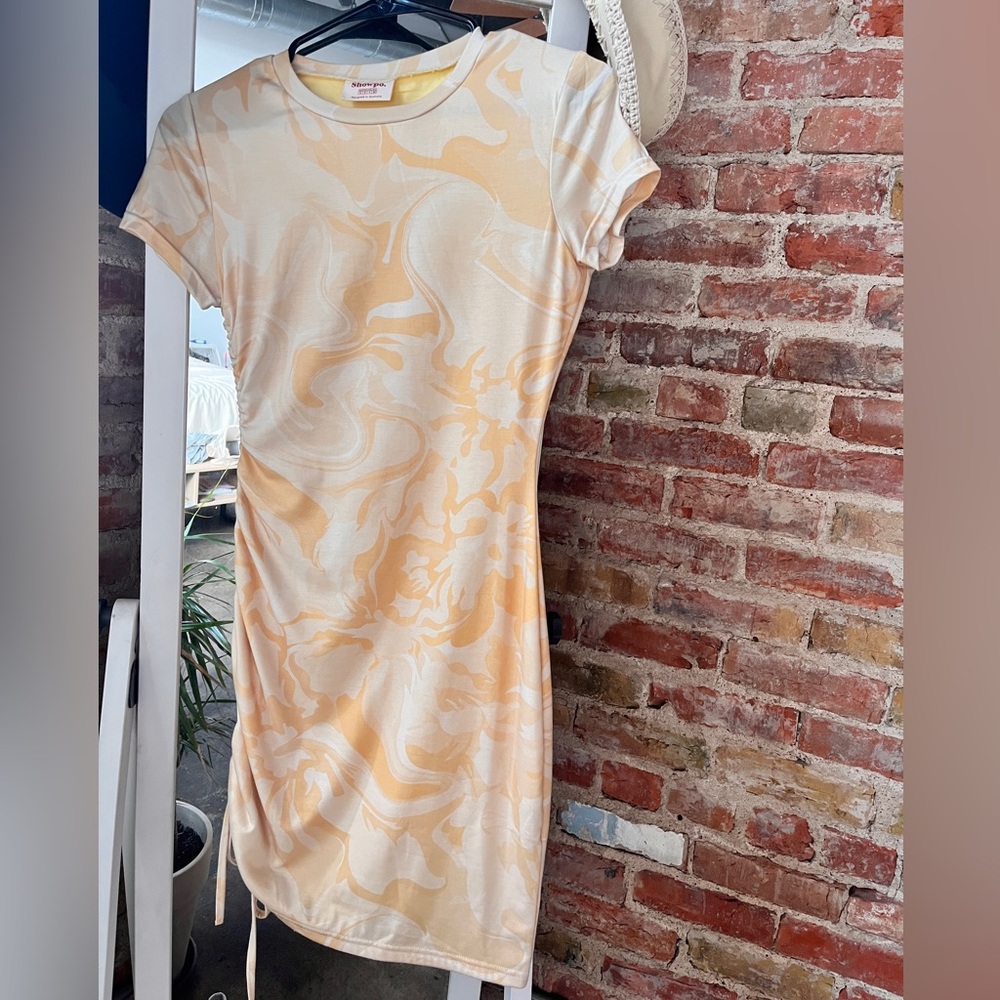 Showpo Braith Dress in Yellow Marble